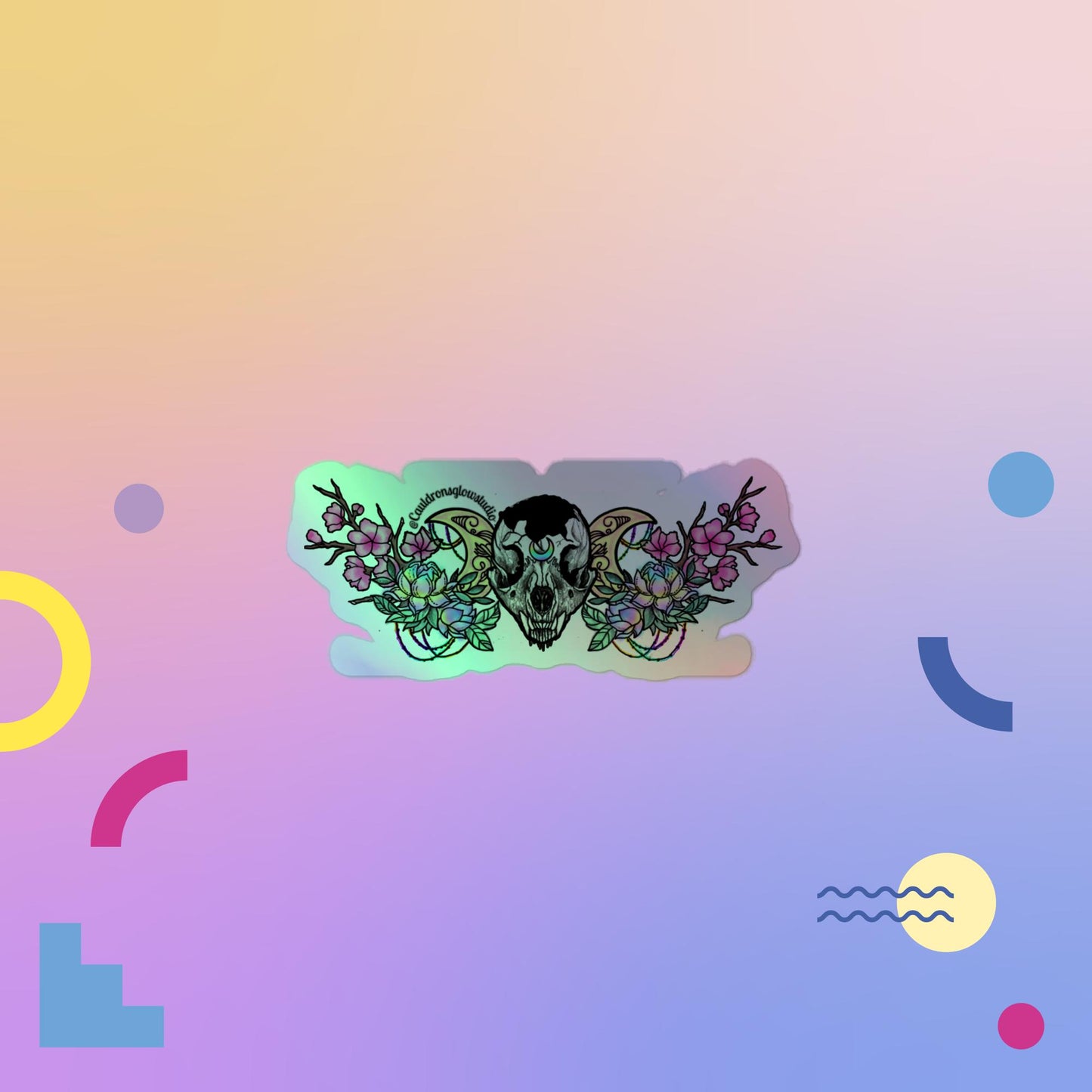 Mystic Cat Holographic stickers