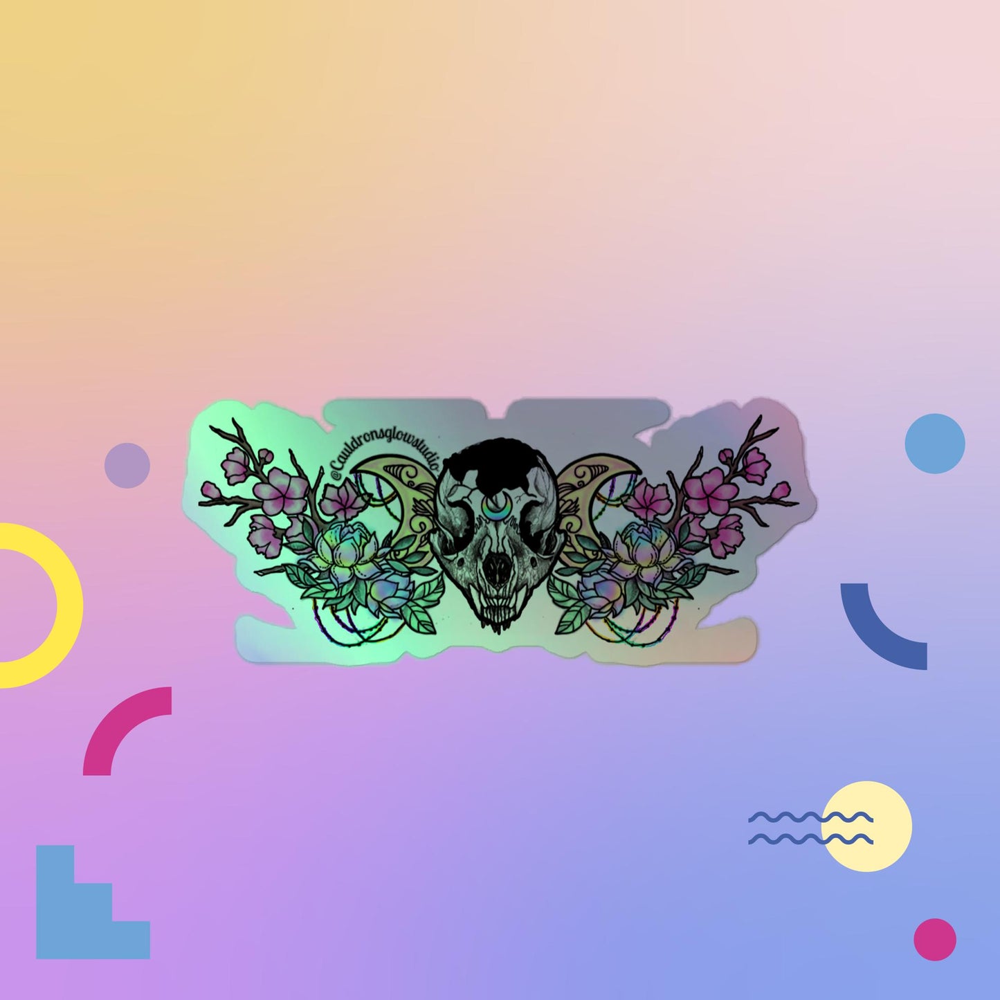 Mystic Cat Holographic stickers