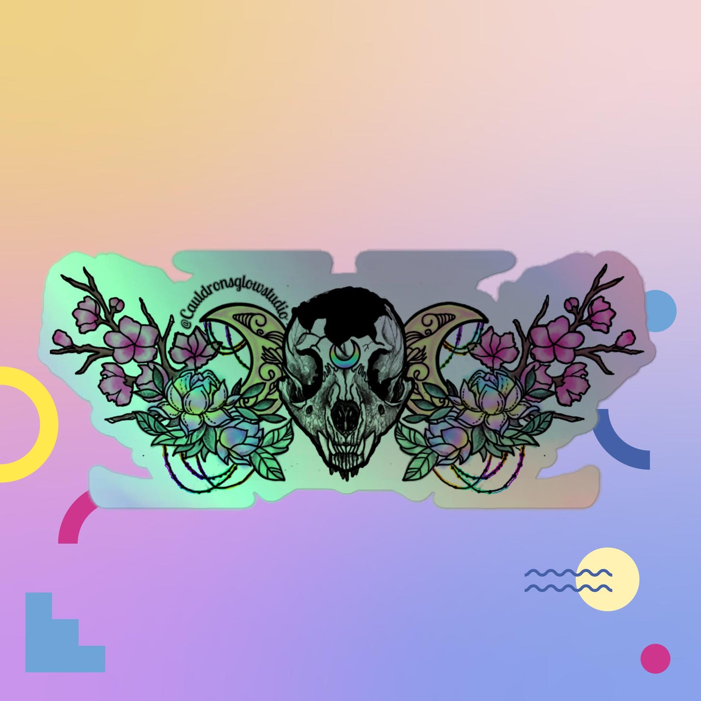 Mystic Cat Holographic stickers