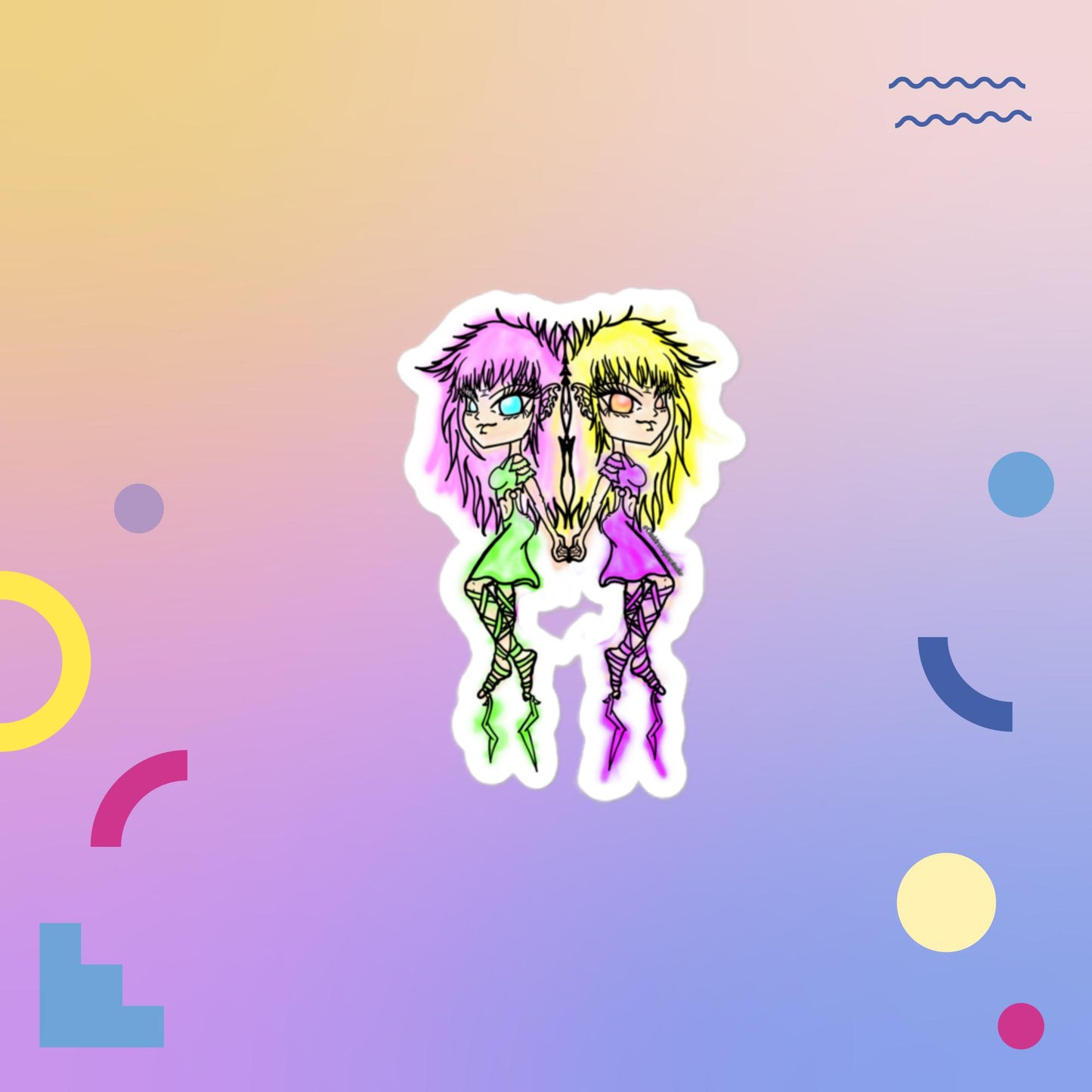 Gemini invert Bubble-free sticker