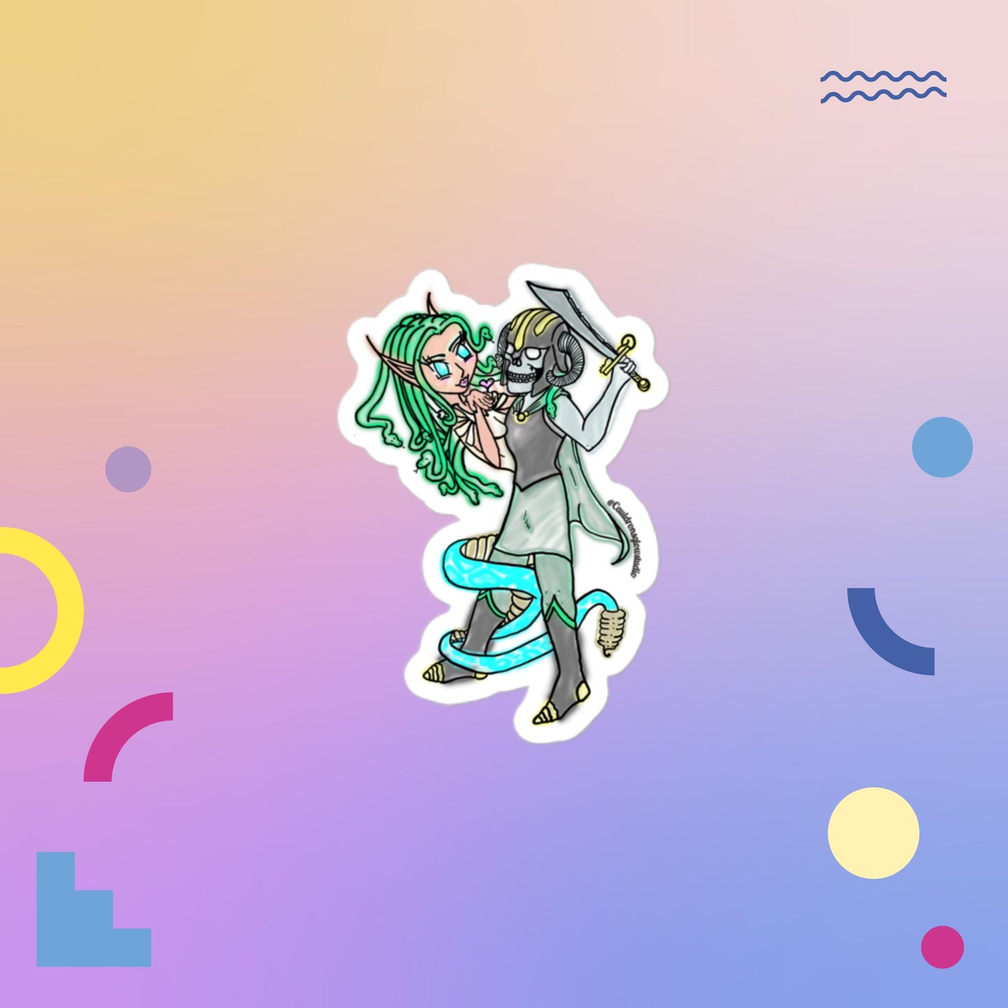 Neon ‘Dusa Bubble-free sticker