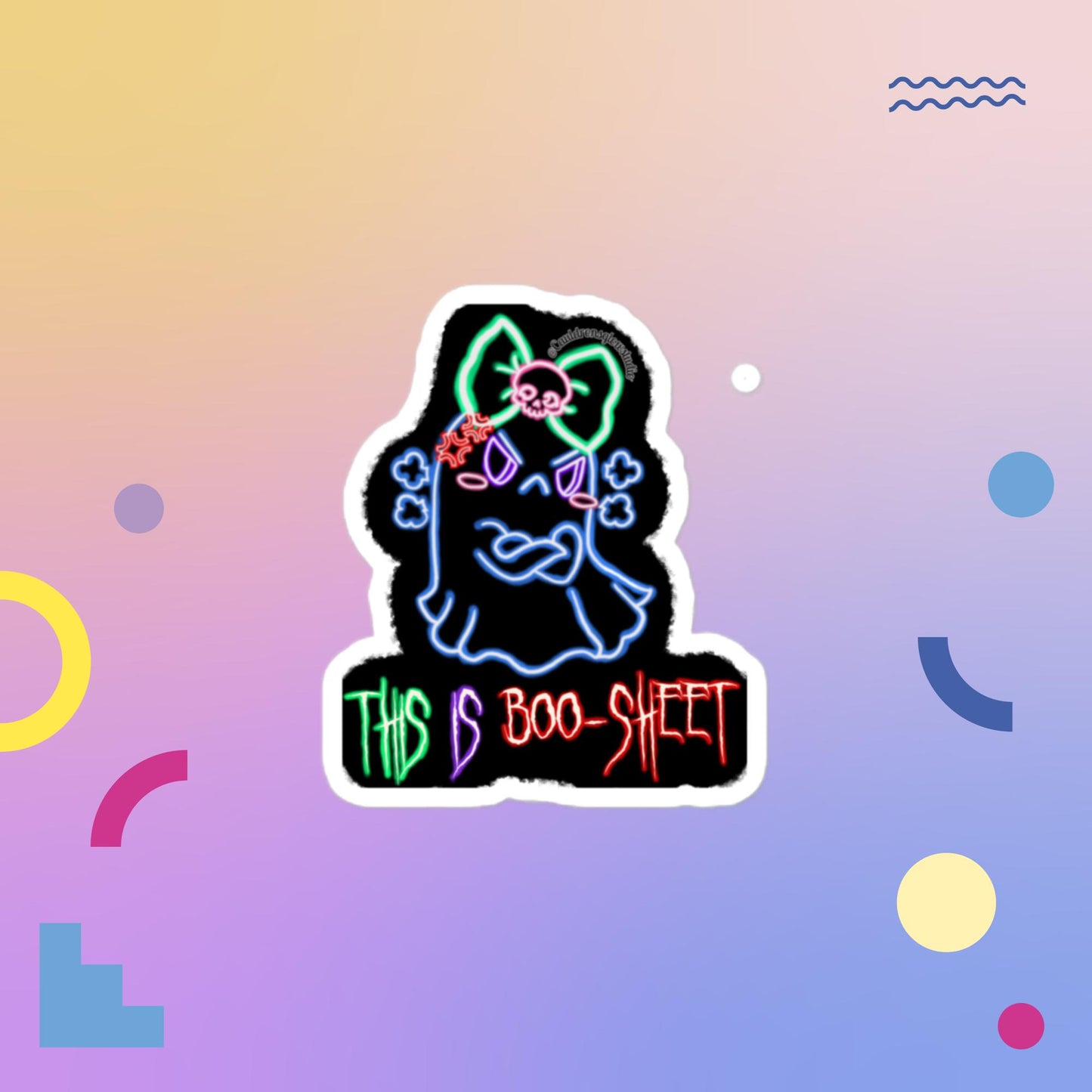 Grumpy Ghosty Bubble-free sticker