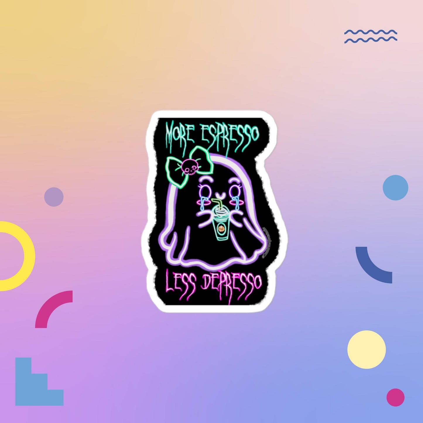 Espresso/Depresso Bubble-free sticker