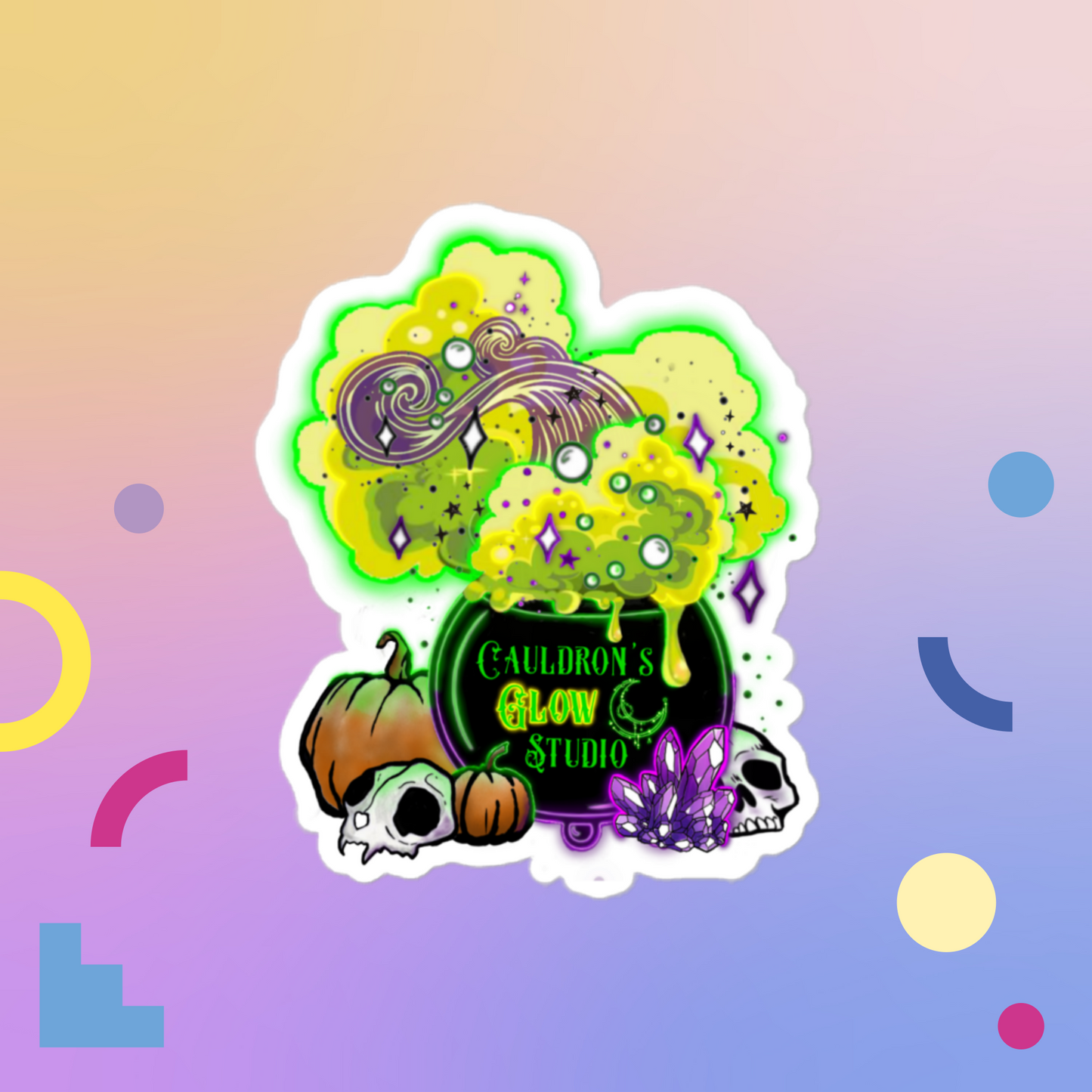 Cauldron’s Glow Studio Bubble-free sticker