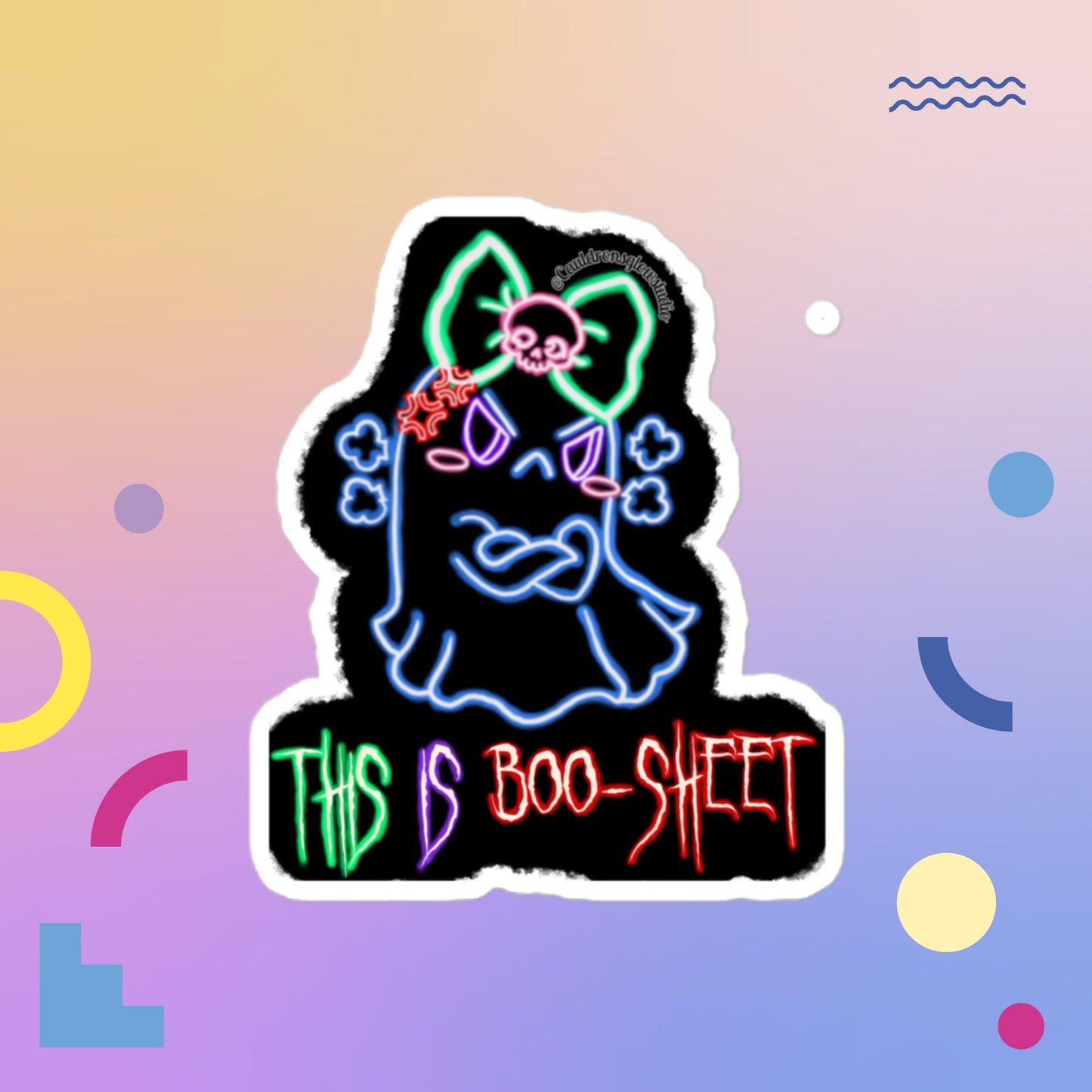 Grumpy Ghosty Bubble-free sticker