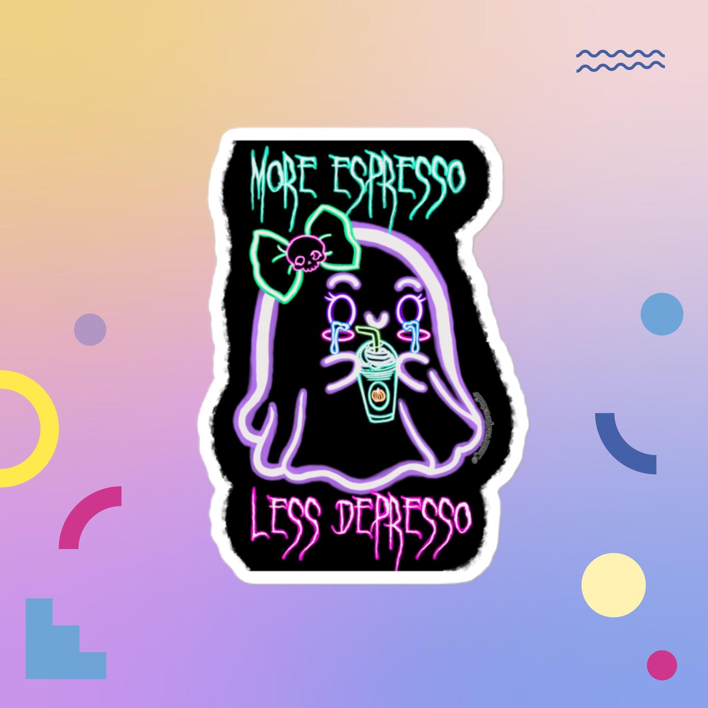 Espresso/Depresso Bubble-free sticker