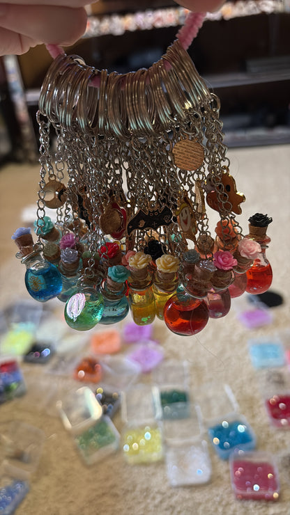 Tiny Potion Bottle Halloween Keychain