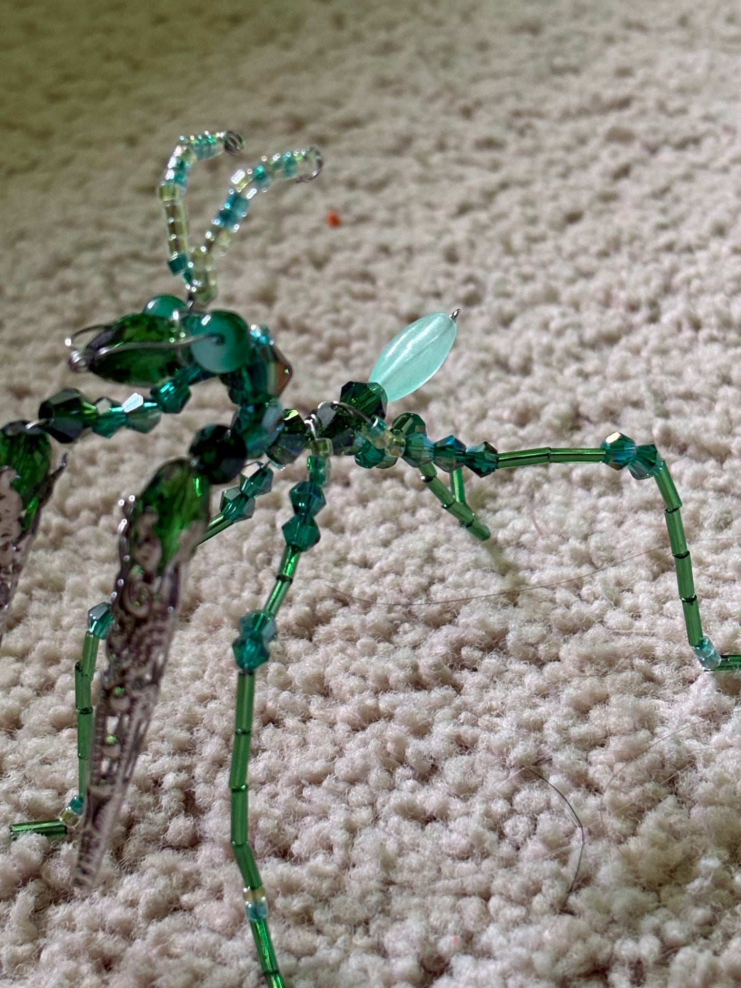 Custom Beaded Mantis