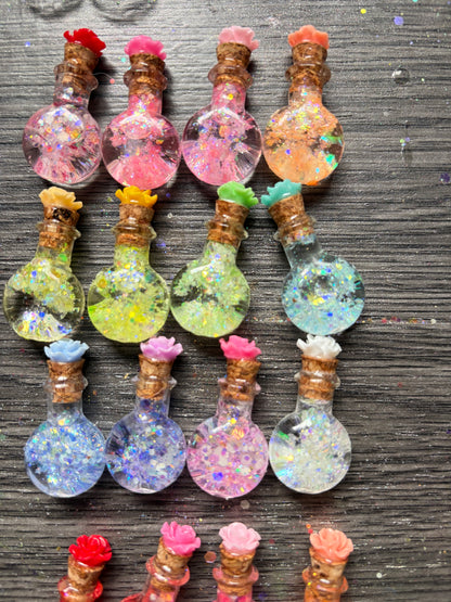 Tiny Potion Bottle Halloween Keychain