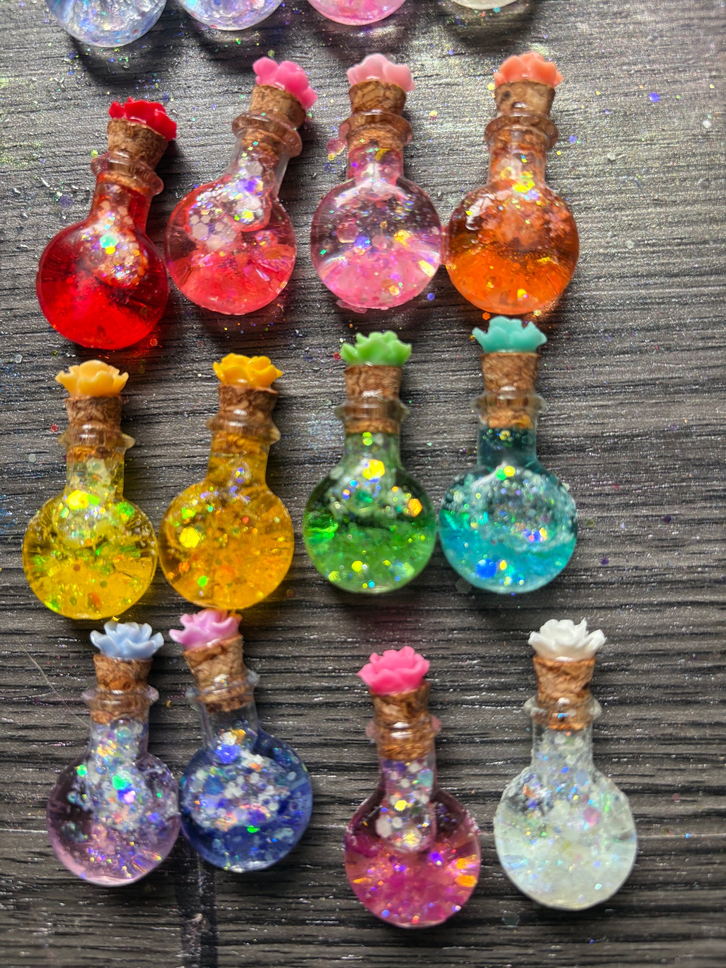 Tiny Potion Bottle Halloween Keychain