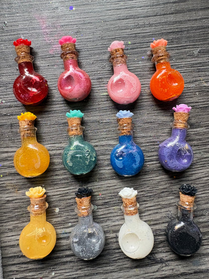 Tiny Potion Bottle Halloween Keychain