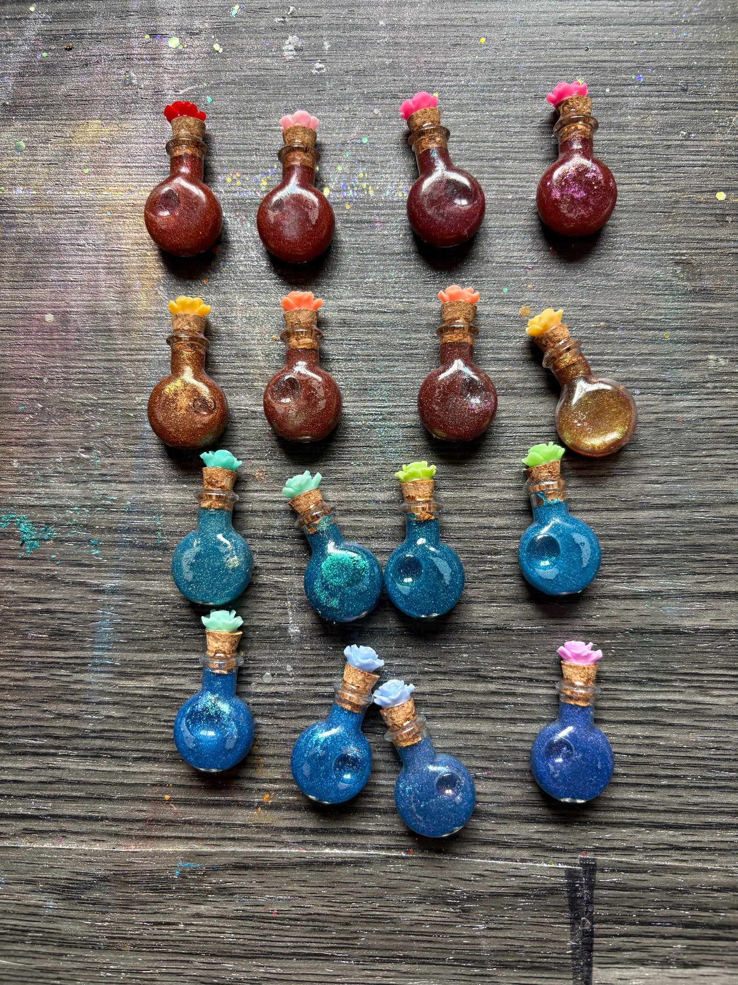 Tiny Potion Bottle Halloween Keychain