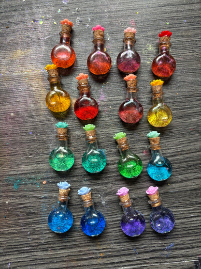 Tiny Potion Bottle Halloween Keychain