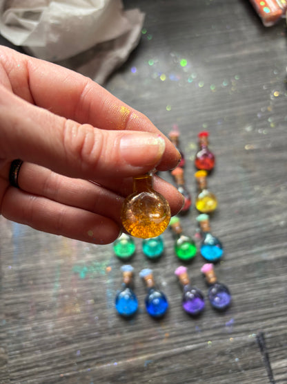 Tiny Potion Bottle Halloween Keychain