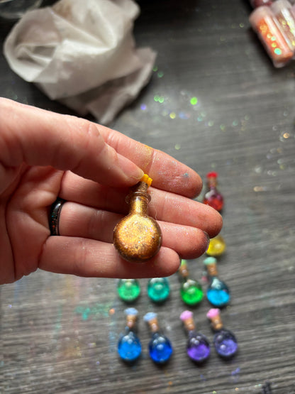 Tiny Potion Bottle Halloween Keychain
