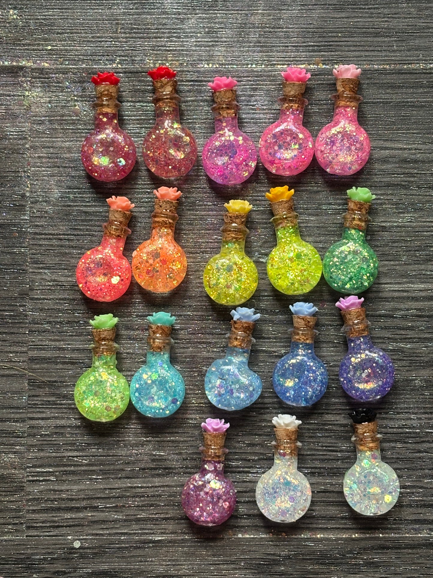 Tiny Potion Bottle Halloween Keychain