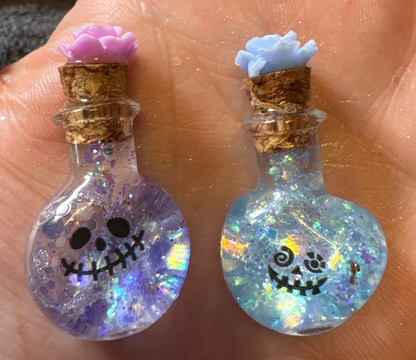 Tiny Potion Bottle Halloween Keychain