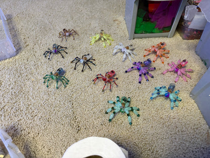 Custom Beaded Spiders