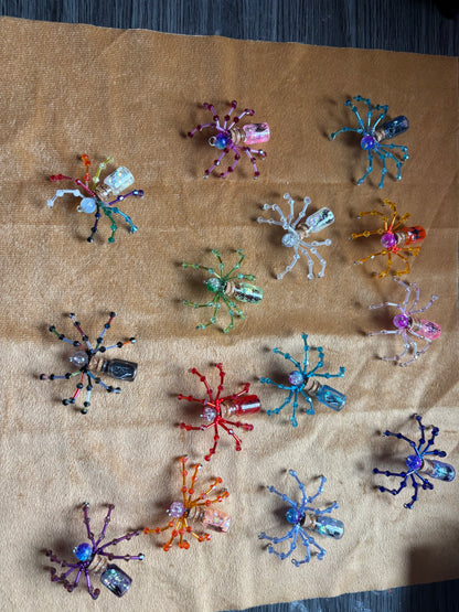 Custom Beaded Spiders