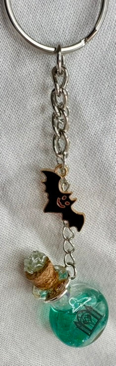 Tiny Potion Bottle Halloween Keychain