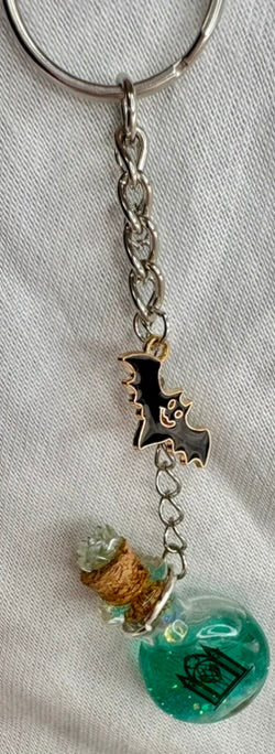 Tiny Potion Bottle Halloween Keychain