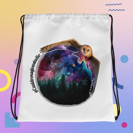 Owl Moon Drawstring bag