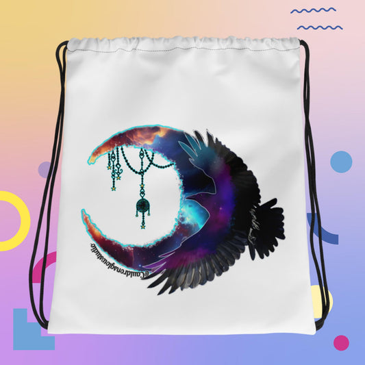 Crow Moon Drawstring bag