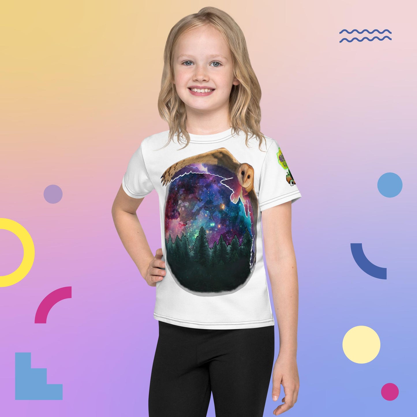 Owl Moon Kids crew neck t-shirt