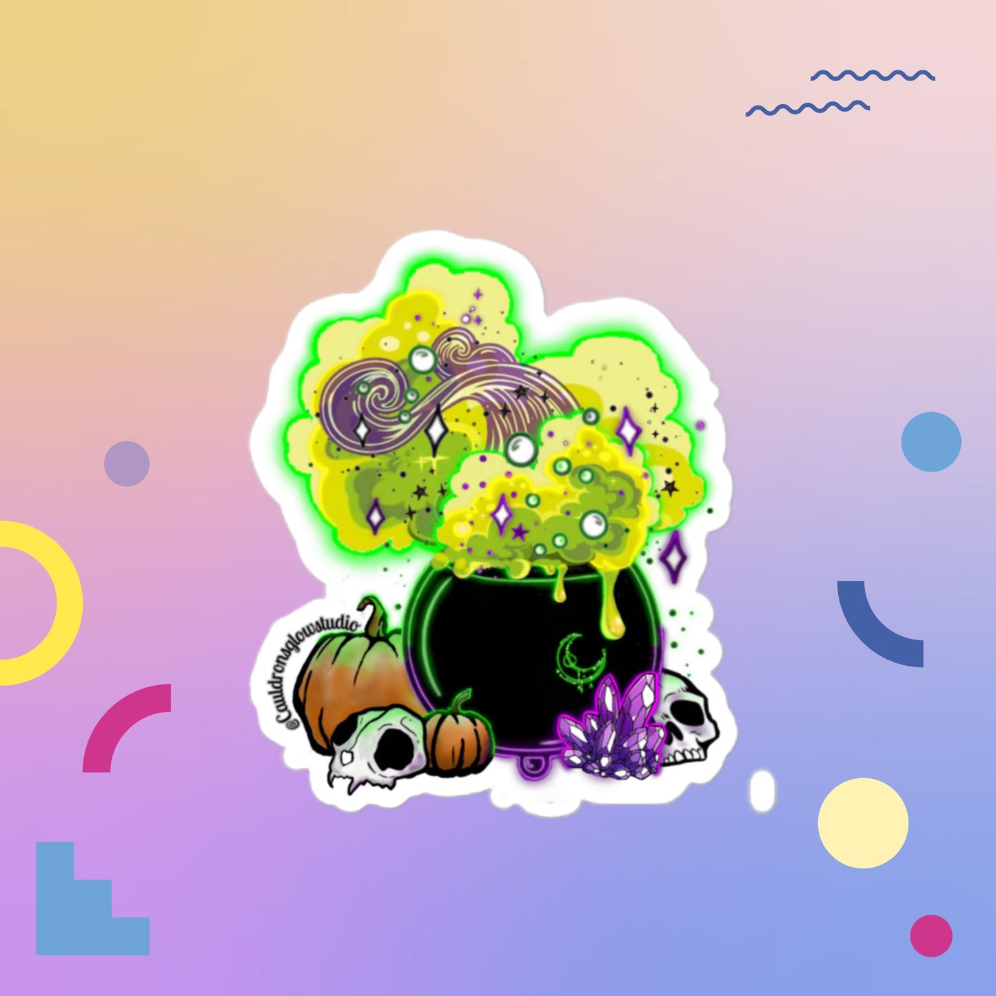 Cauldron’s Glow Cauldron Bubble-free sticker