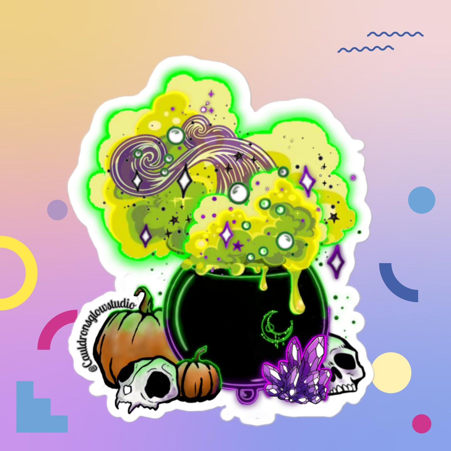 Cauldron’s Glow Cauldron Bubble-free sticker