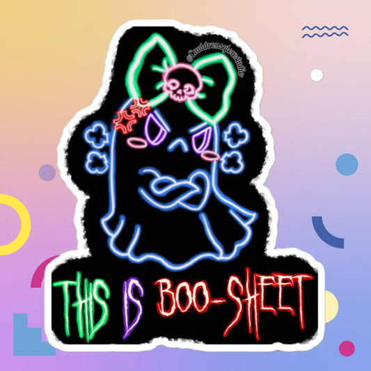 Grumpy Ghosty Bubble-free sticker